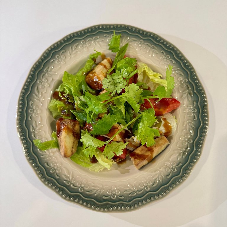 Д С жареными баклажанами